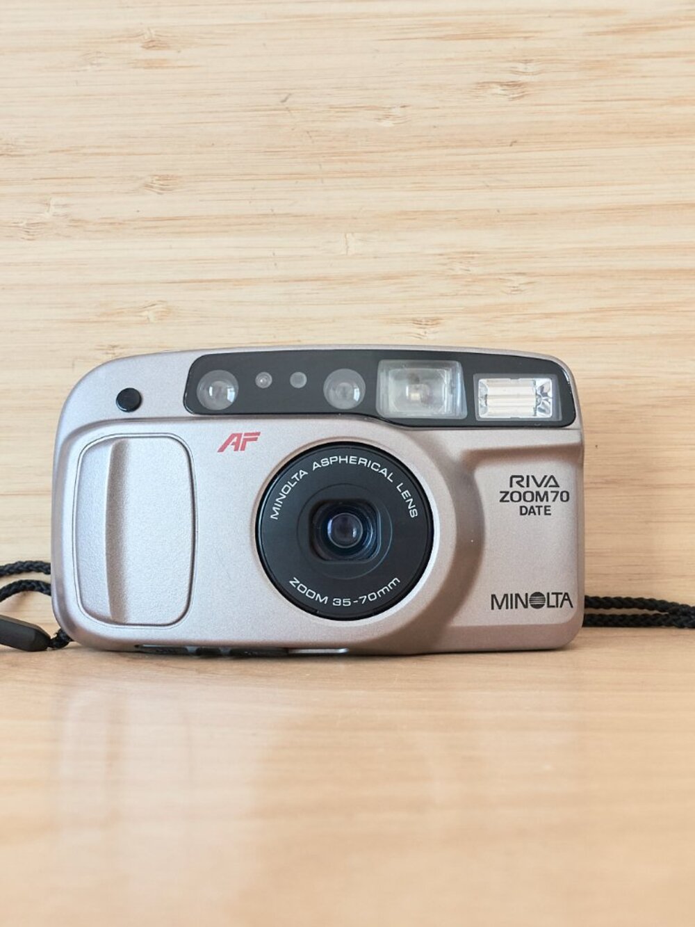 Minolta Riva Zoom 70 Date 35mm Film Camera Auto Focus Tested